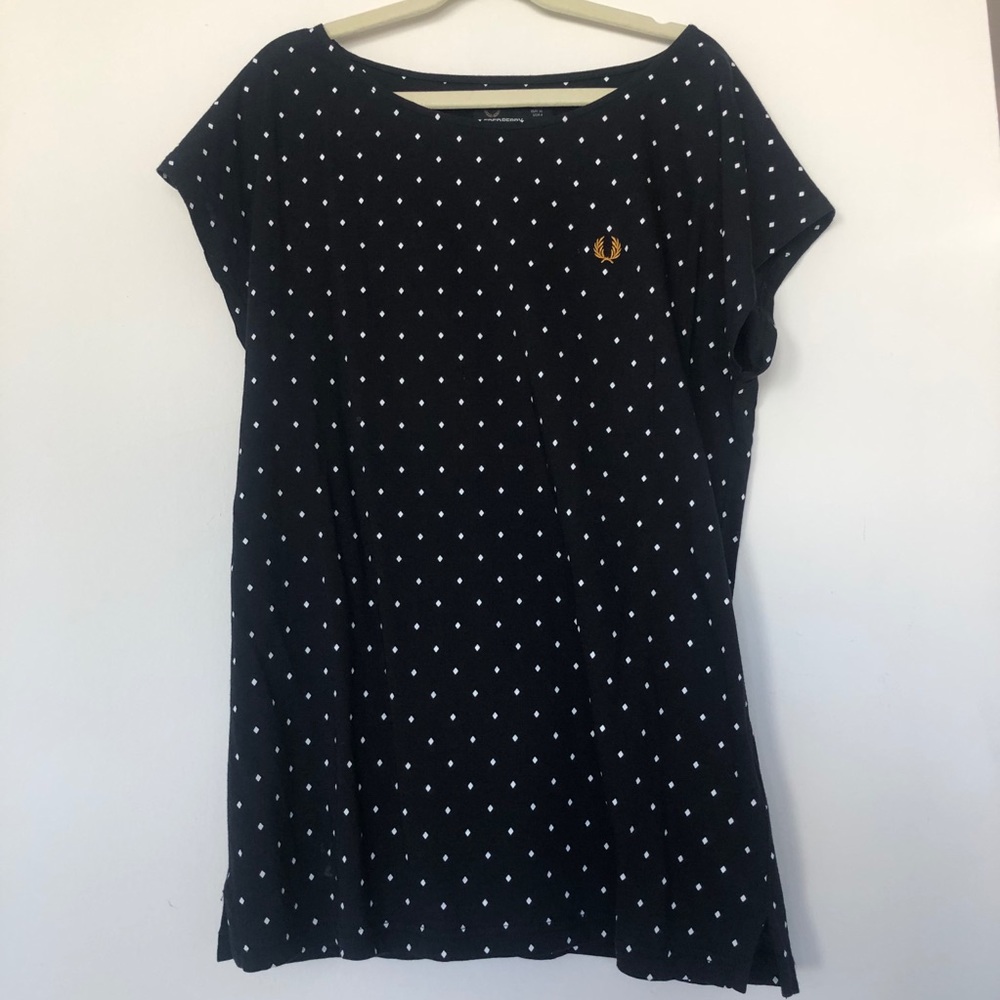 Fred Perry Diamond Dot Tshirt Size US4 EUR36 UK8